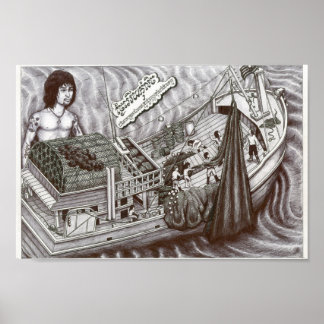 Dead Eye Poster, Vannak Above Boat Poster