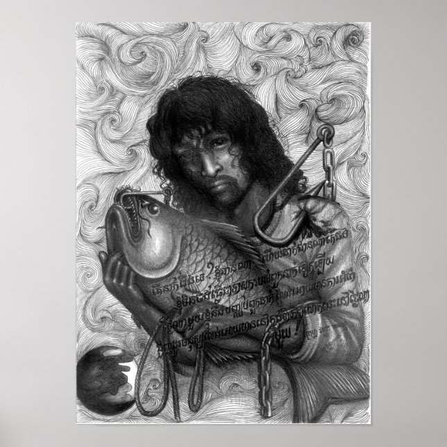 Dead Eye Poster, Vannak on a Hook Poster (Front)