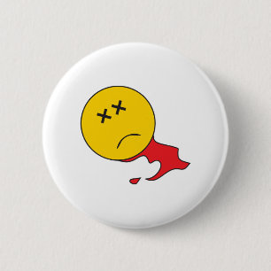 Dead Face 6 Cm Round Badge