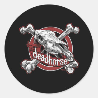 Dead Horse Death Metal Classic Round Sticker