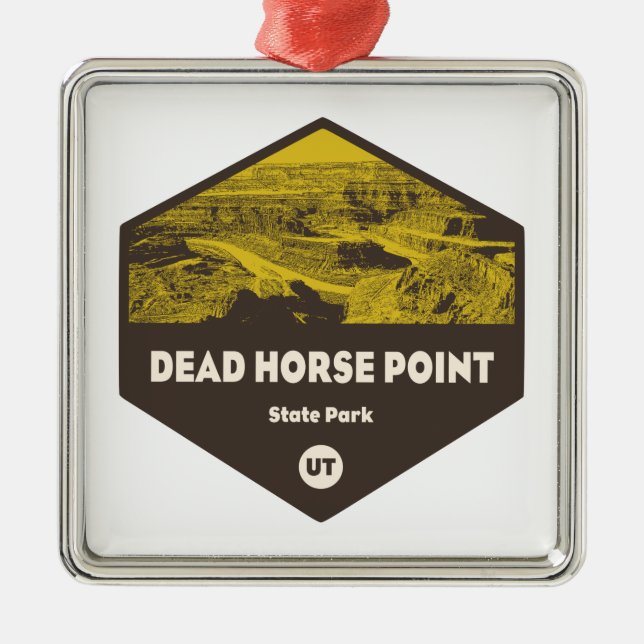 Dead Horse Point State Park Utah Metal Tree Decoration (Front)