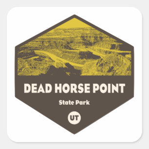 Dead Horse Point State Park Utah Square Sticker