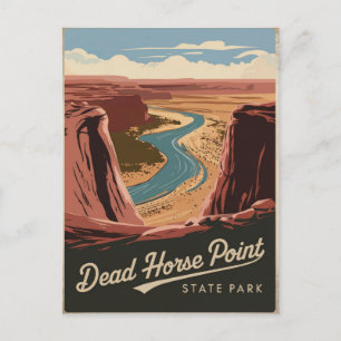Dead Horse Point State Park Vintage Postcard