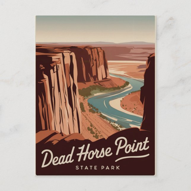 Dead Horse Point State Park Vintage Postcard (Front)