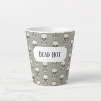 Dead Hot Pixel Art Gothic Spooky Skull Pattern