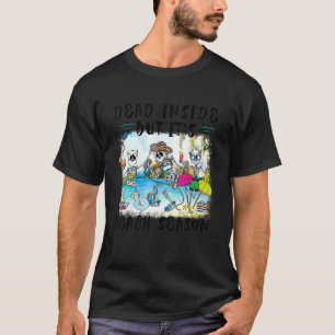 Dead Inside But Beach Season Hello Summer Skeleton T-Shirt