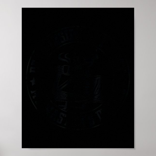Dead inside but got master degree skeleton drink poster (Front)