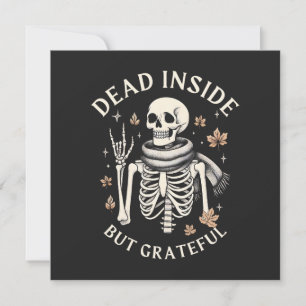 Dead Inside But Grateful Holiday Card