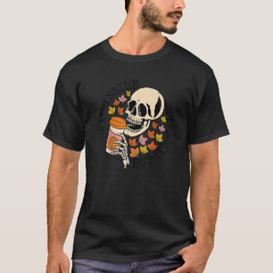 Dead Inside But It's Fall Skeleton Pumpkin Spice T-Shirt
