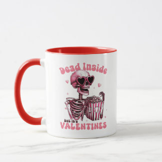 Dead Inside But It's Valentine funny Mug