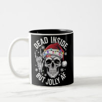 Dead Inside But Jolly AF Christmas Gift Skeleton