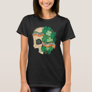 Dead Inside But Lucky Skull Patrick's Day Costume T-Shirt