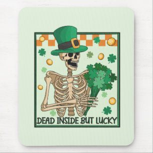 Dead Inside But Lucky St Patricks Mouse Mat