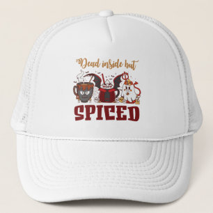 Dead Inside But Spiced – Spooky Halloween Trucker Hat