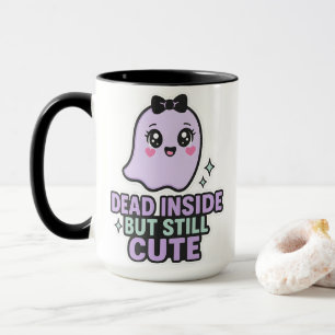 Dead Inside But Still Cute Ghost Kawaii Vibes Mug