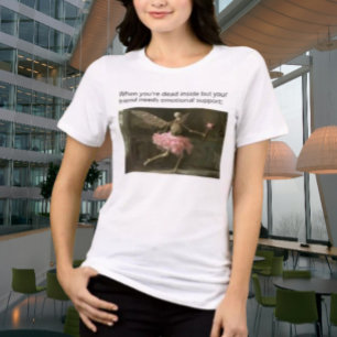 Dead Inside but Still Supportive Funny Skeleton Tri-Blend Shirt