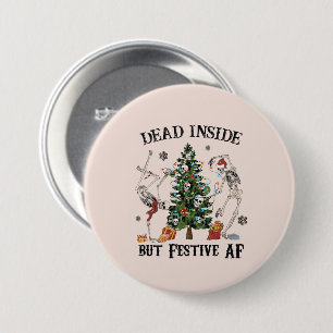 Dead Inside   Funny Christmas 7.5 Cm Round Badge