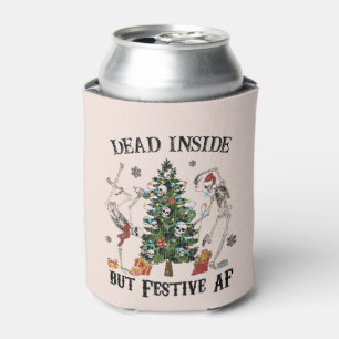 Dead Inside Funny Christmas Can Cooler