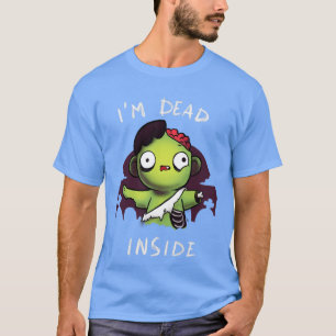Dead inside Funny Zombie Kid Halloween Trick or Tr T-Shirt