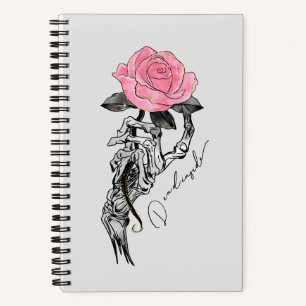 Dead Inside – Goth Skeleton Hand Notebook