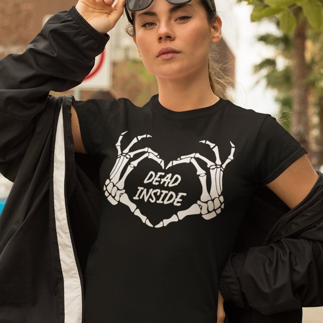 Dead Inside Skeleton Hands T-Shirt (Creator Uploaded)