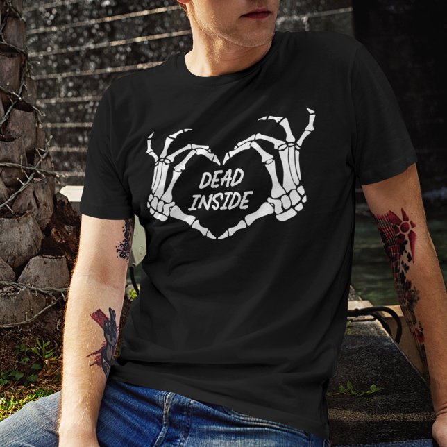 Dead Inside Skeleton Hands T-Shirt (Creator Uploaded)