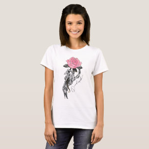 Dead Inside Skeleton Rose T-Shirt