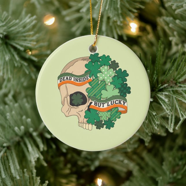 Dead Inside St Patrick's Ceramic Tree Decoration (Tree)