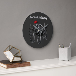 Dead Inside Still Lifting Large Clock