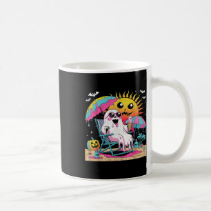 Dead Inside Tan Outside Funny Ghost Beach Art  Coffee Mug