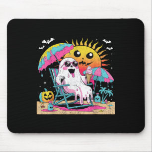 Dead Inside Tan Outside Funny Ghost Beach Art Mouse Mat