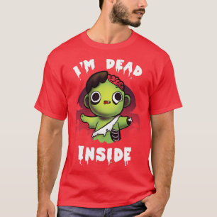 Dead inside Zombie Kid Halloween Funny Costume T-Shirt