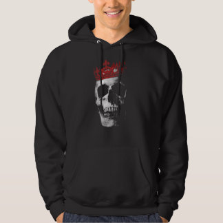 Dead King  Tattoo Skull Crown Hoodie