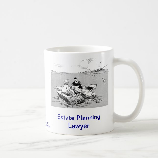 Dead Lawyer™ Estate Planning Lawyer Coffee Mug (Right)