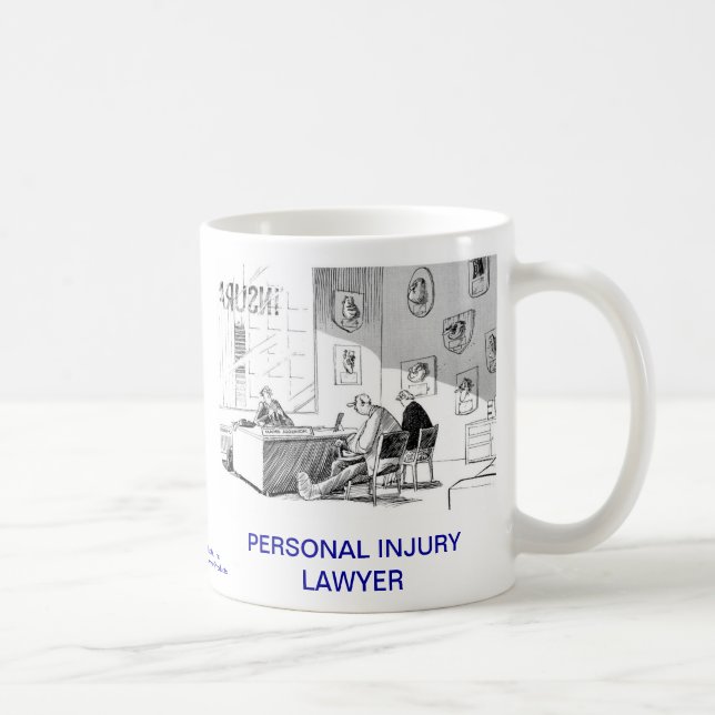 Dead Lawyer™ Personal Injury Lawyer Coffee Mug (Right)