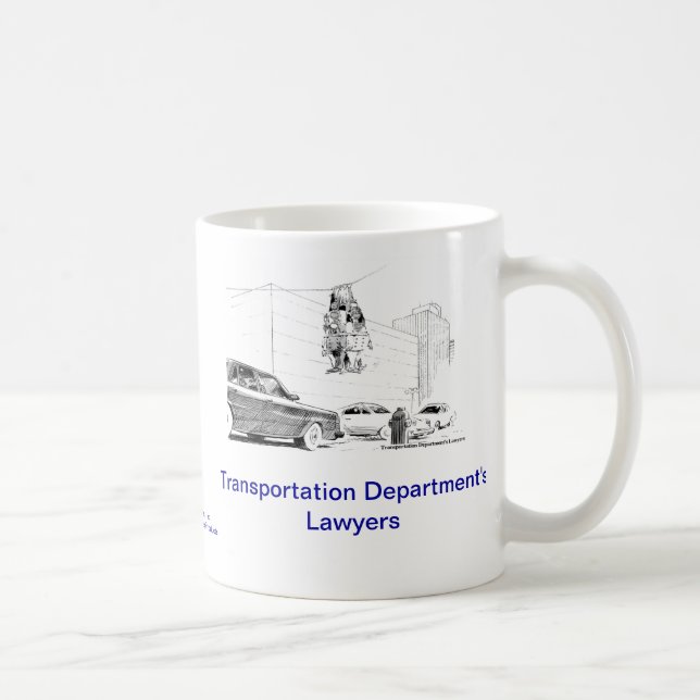 Dead Lawyer™ Transportation Dept Lawyer Coffee Mug (Right)