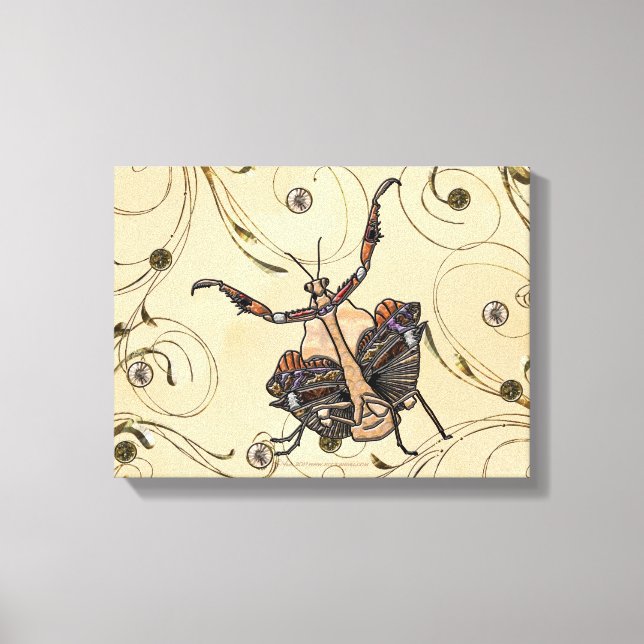 Dead Leaf Mantis Canvas Print (Front)