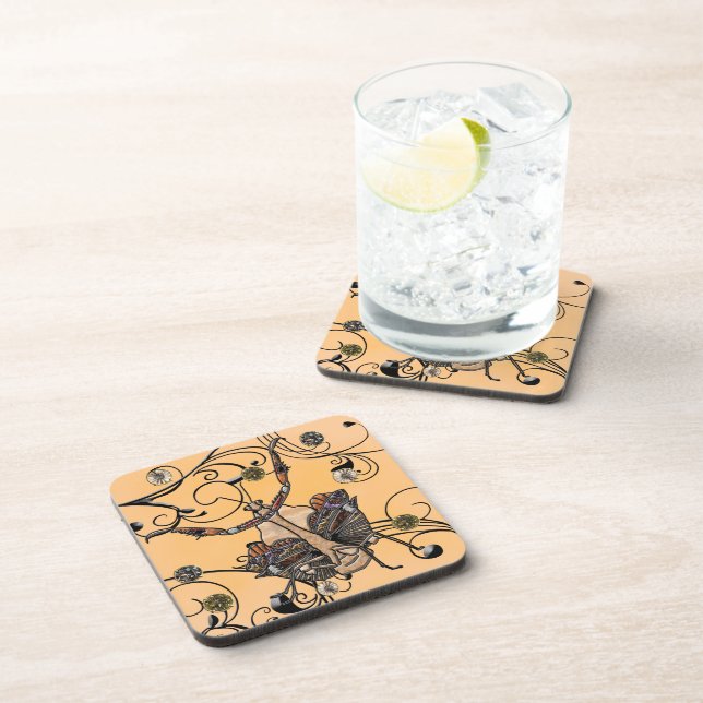 Dead Leaf Mantis Coaster (Right Side)
