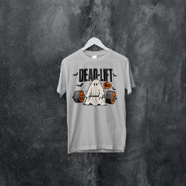 Dead-Lift Boo Halloween Fitness Design T-Shirt