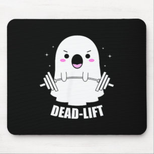 Dead Lift Ghost Halloween Funny Ghost Gym Fitness Mouse Mat