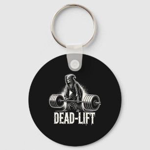 Dead-lift - Grim Reaper Halloween Gym Workout Body Key Ring