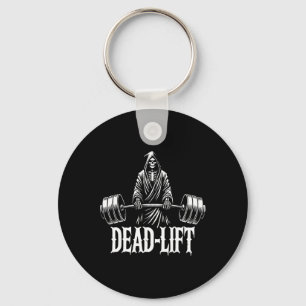 Dead-lift - Grim Reaper Halloween Gym Workout Body Key Ring