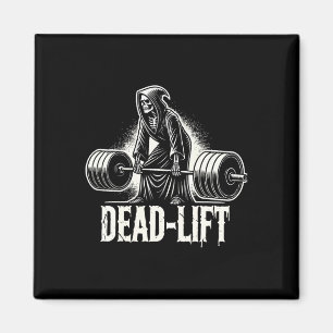 Dead-lift - Grim Reaper Halloween Gym Workout Body Magnet