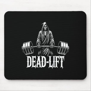 Dead-lift - Grim Reaper Halloween Gym Workout Body Mouse Mat