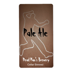 Dead Man Home Made Beer Labels
