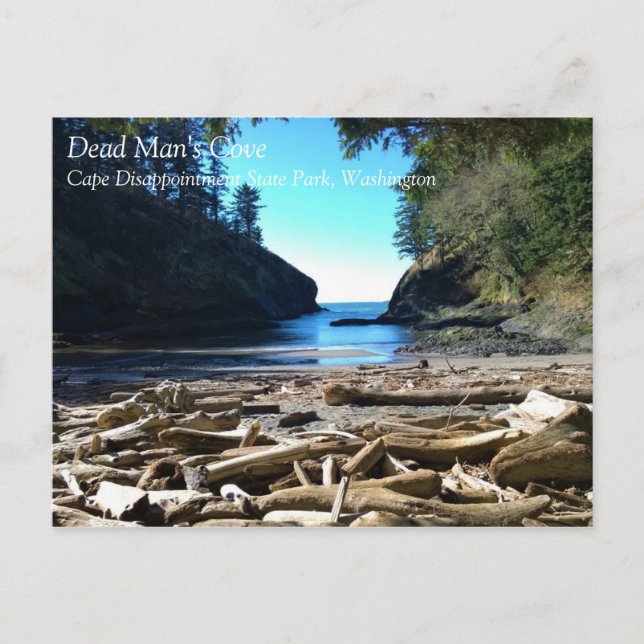 Dead Man's Cove, Cape Disappointment, Washington Postcard (Front)
