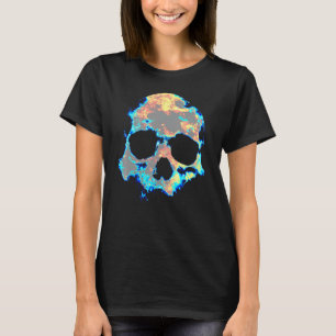 Dead Mans Skull Death Skeleton Head Bones Cool Sku T-Shirt