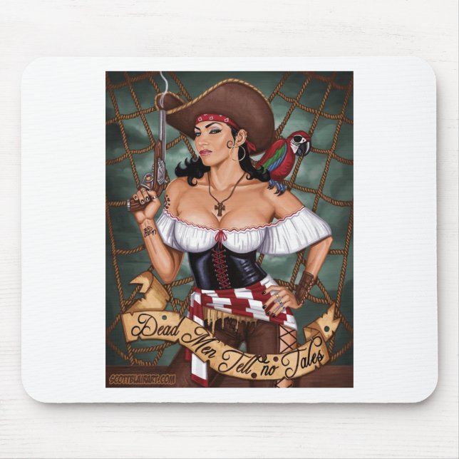 Dead men Tell No tales Mouse Mat (Front)