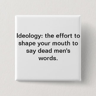 Dead Men's Words 15 Cm Square Badge