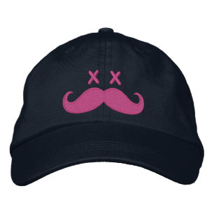 Dead Moustache PINK Embroidered Hat